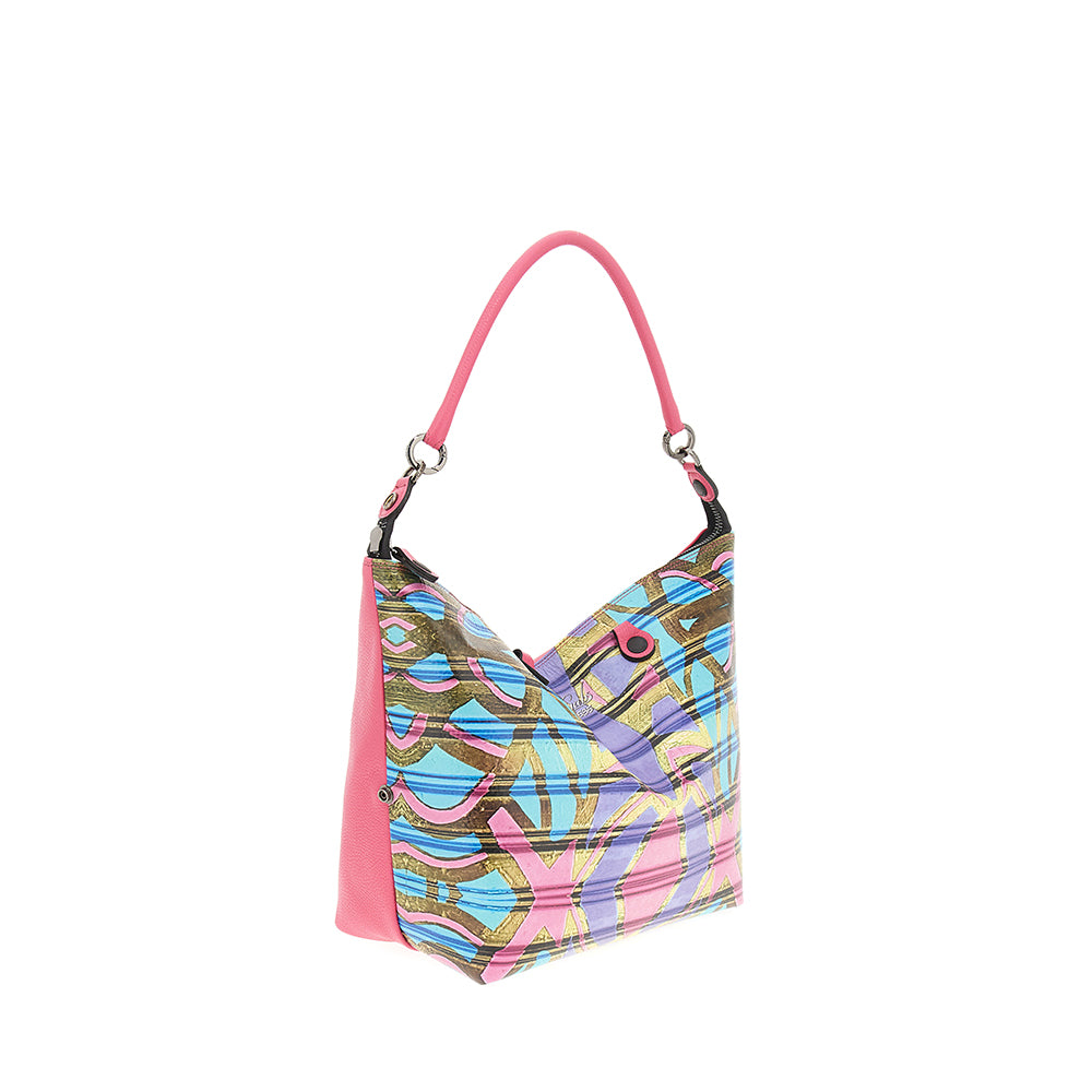 Borsa Donna a Mano con Tracolla GABS G3 PLUS Large in Pelle stampa Maori