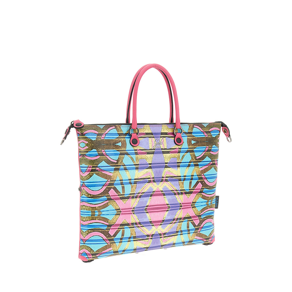 Borsa Donna a Mano con Tracolla GABS G3 PLUS Large in Pelle stampa Maori
