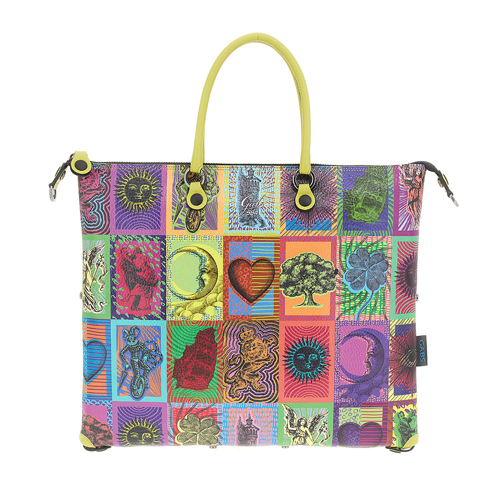 GABS G3 PLUS Große Damen-Handtasche mit Schultergurt aus Leder mit