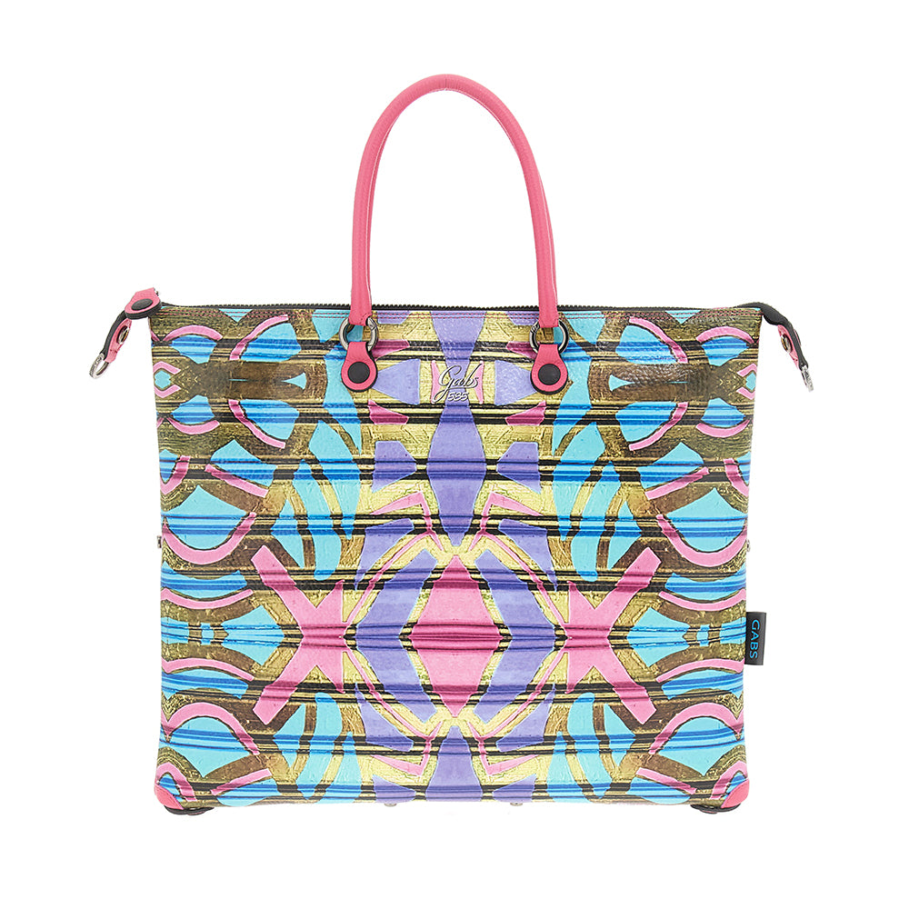 Borsa Donna a Mano con Tracolla GABS G3 PLUS Large in Pelle stampa Maori
