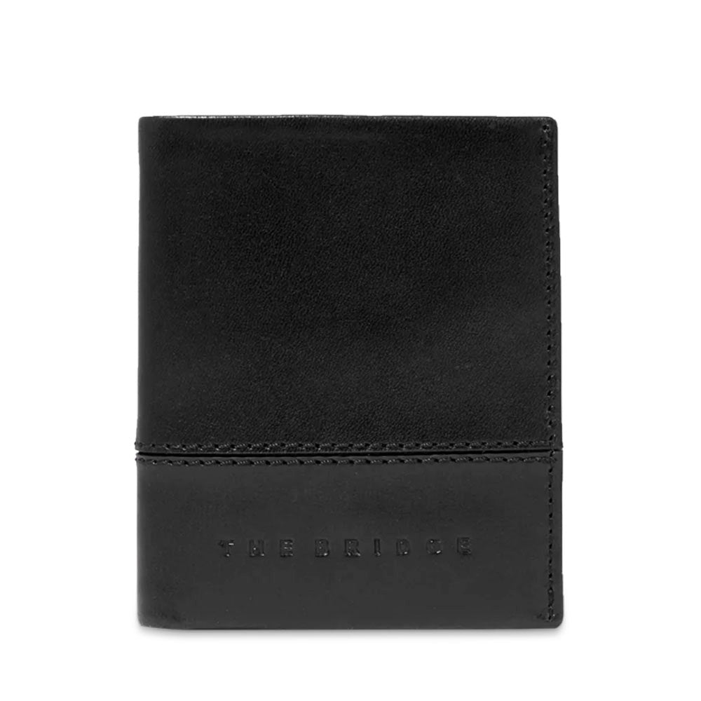 Portafoglio Uomo In Vera Pelle, Bifold Minimalista, Con Blocco RFID, 9 Scomparti Per Carte, Finestra ID, Misura 8,9x11 Cm