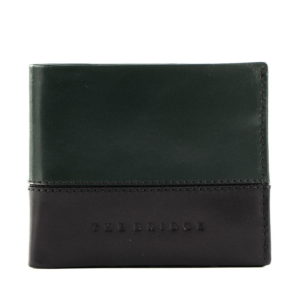 Portafogli in pelle Trifold per uomo- Viaggio slim minimalista