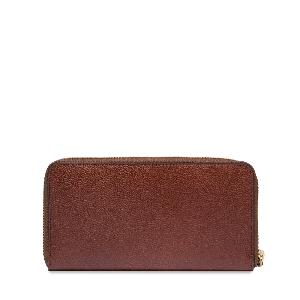 Portafoglio Donna Zip Around THE BRIDGE linea Elisabetta in Pelle Marrone