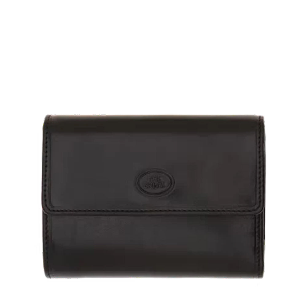 Custodia Monete Pelle Portafoglio A Scatto Unisex In Pelle Nera - Foto 8