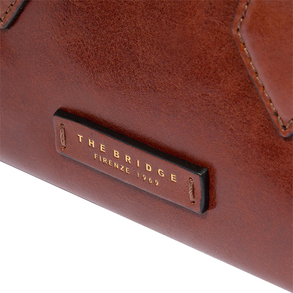 Borsa Donna a Mano THE BRIDGE linea Ida in Pelle Marrone