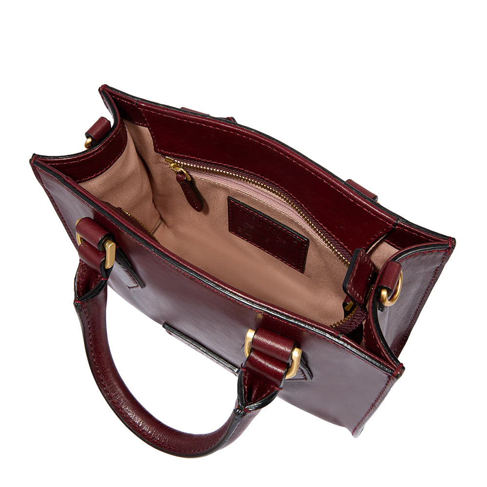 Borsa Donna a Mano THE BRIDGE linea Ida in Pelle color Mosto