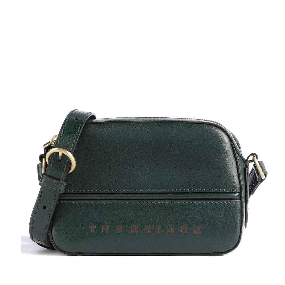 Borsa Donna a Tracolla THE BRIDGE linea Daphne in Pelle Verde Scuro