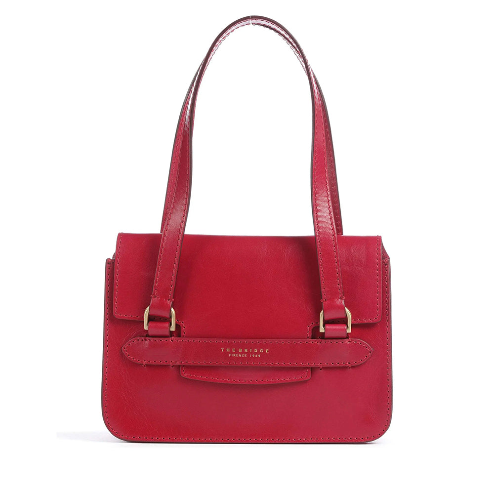 Borsa Donna a Spalla THE BRIDGE linea Lucrezia in Pelle color Berry