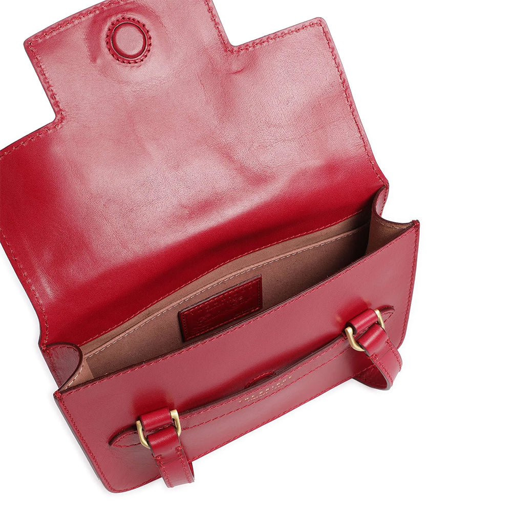 Borsa Donna a Spalla THE BRIDGE linea Lucrezia in Pelle color Berry