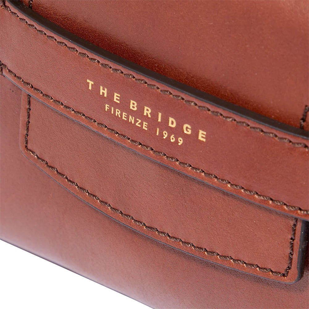 Borsa Donna a Mano con Tracolla THE BRIDGE linea Lucrezia in Pelle Marrone