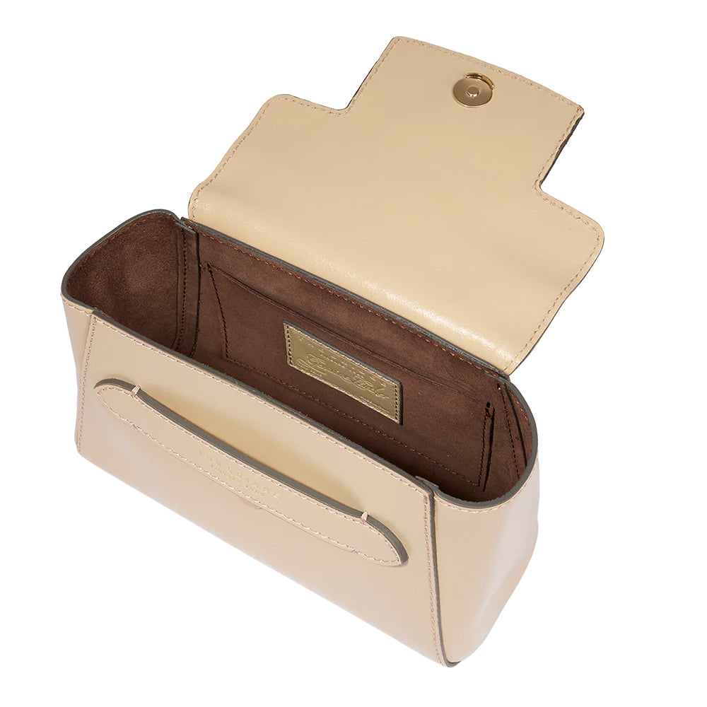Borsa Donna a Mano con Tracolla THE BRIDGE linea Lucrezia in Pelle color Burro