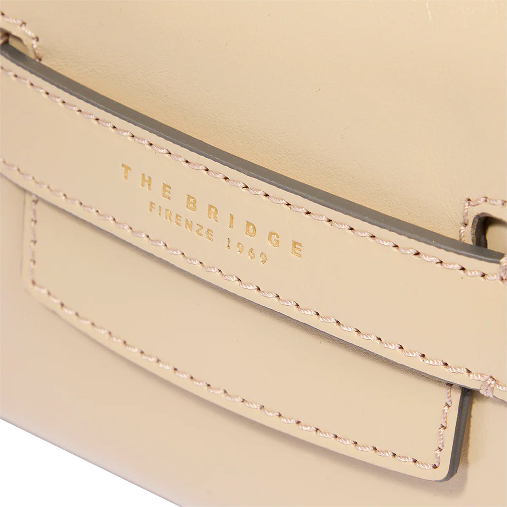 Borsa Donna a Mano con Tracolla THE BRIDGE linea Lucrezia in Pelle color Burro