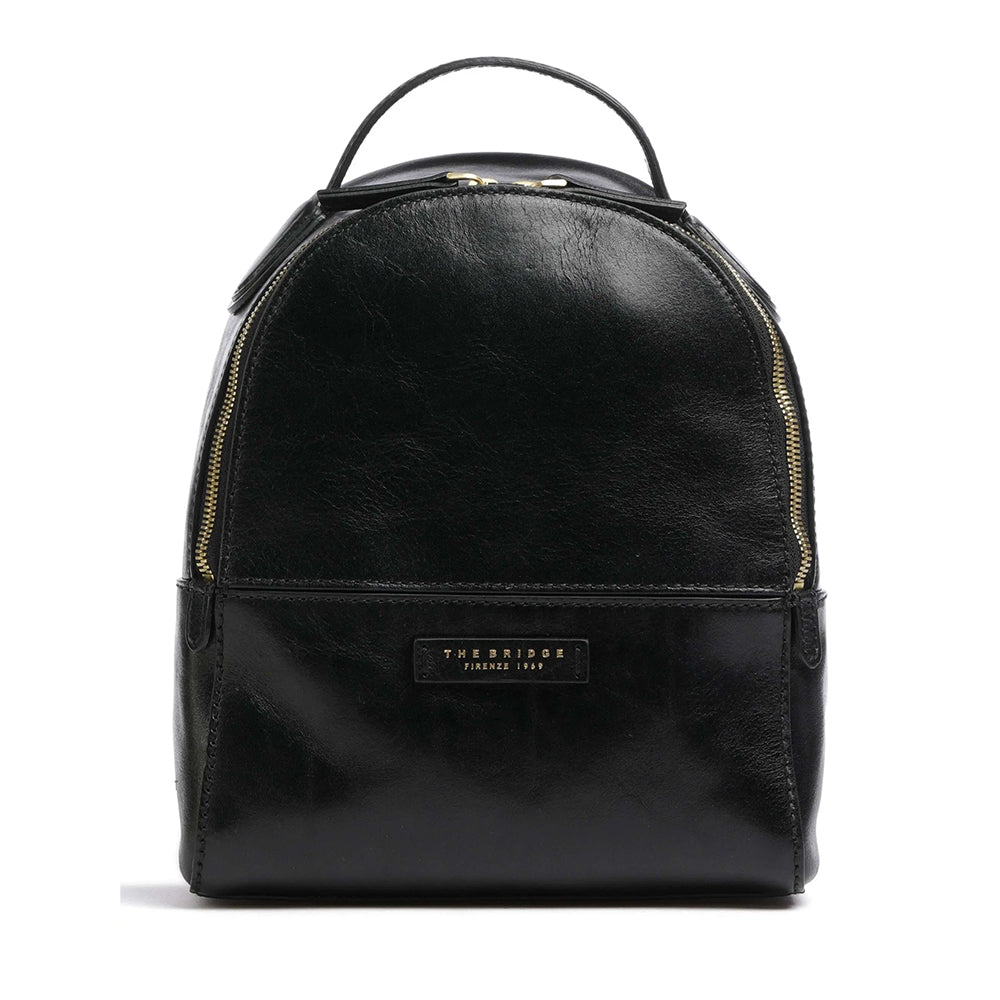 Zaino Donna Medio THE BRIDGE linea Elettra in Pelle Nera