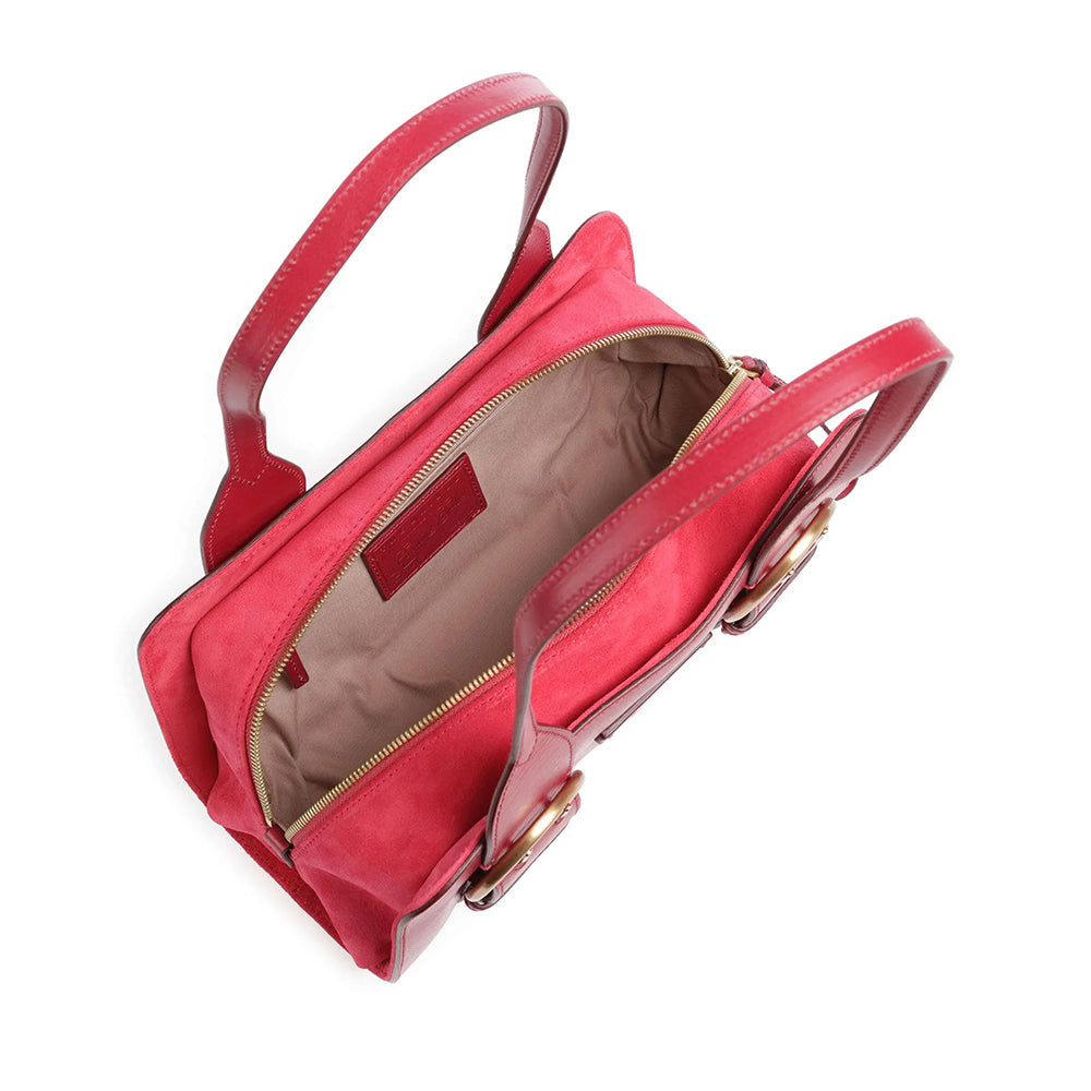 Borsa Donna a Spalla THE BRIDGE linea Elena in Pelle color Berry