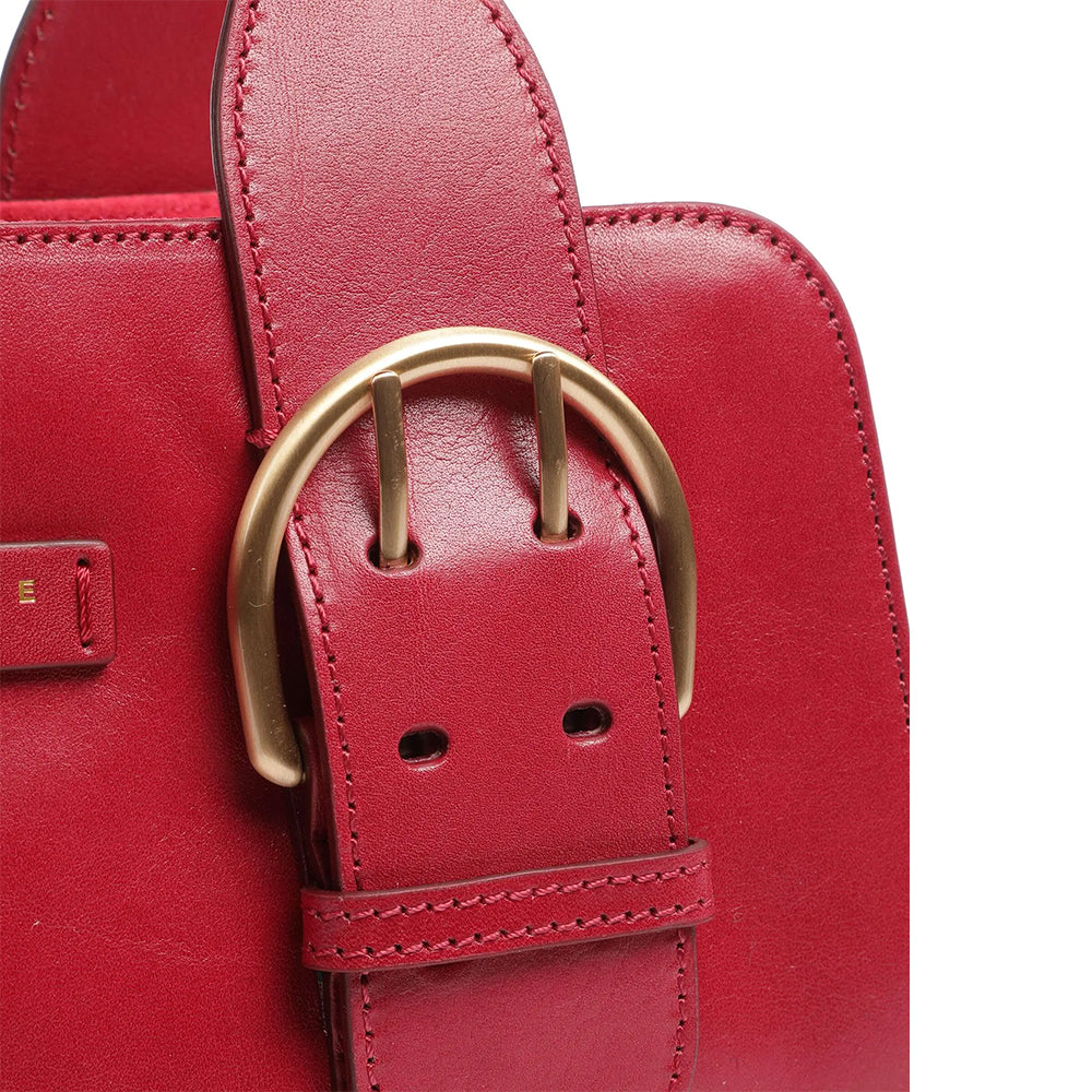 Borsa Donna a Spalla THE BRIDGE linea Elena in Pelle color Berry