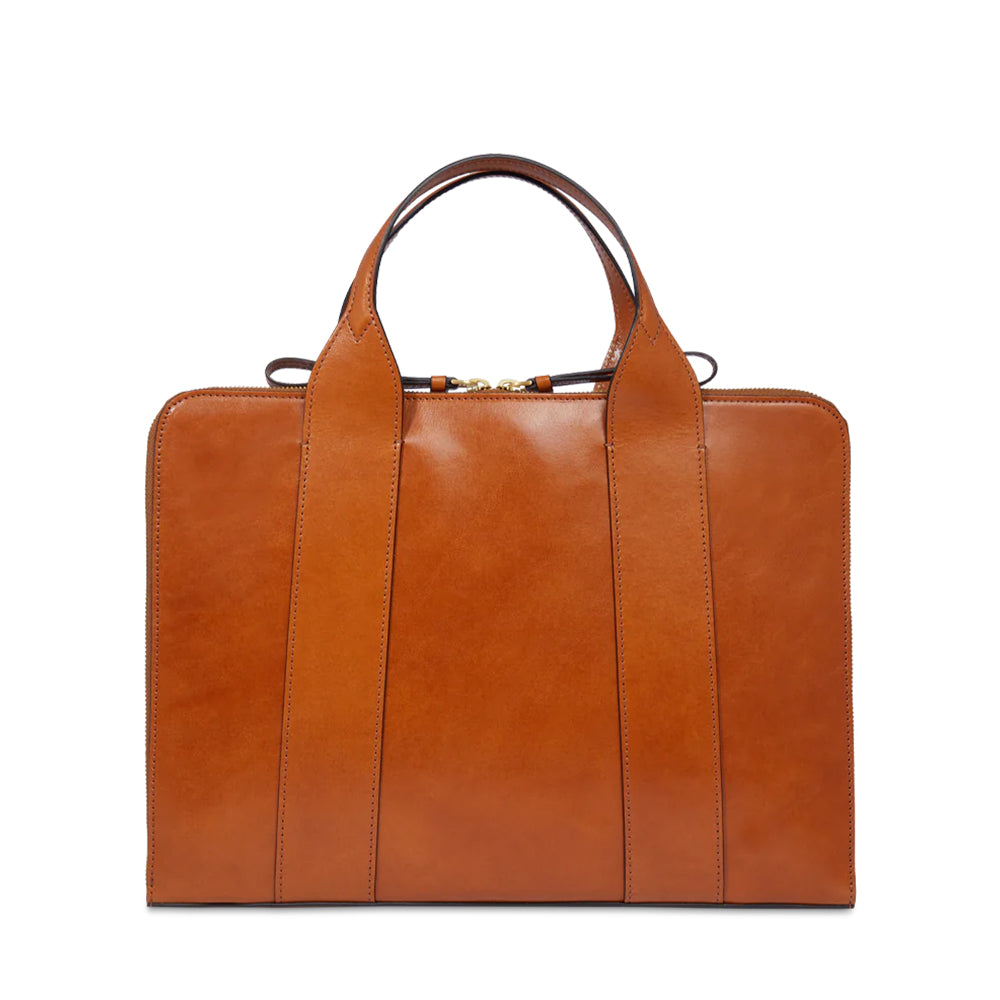 Borsa Porta Pc Donna THE BRIDGE linea Elena in Pelle color Cognac