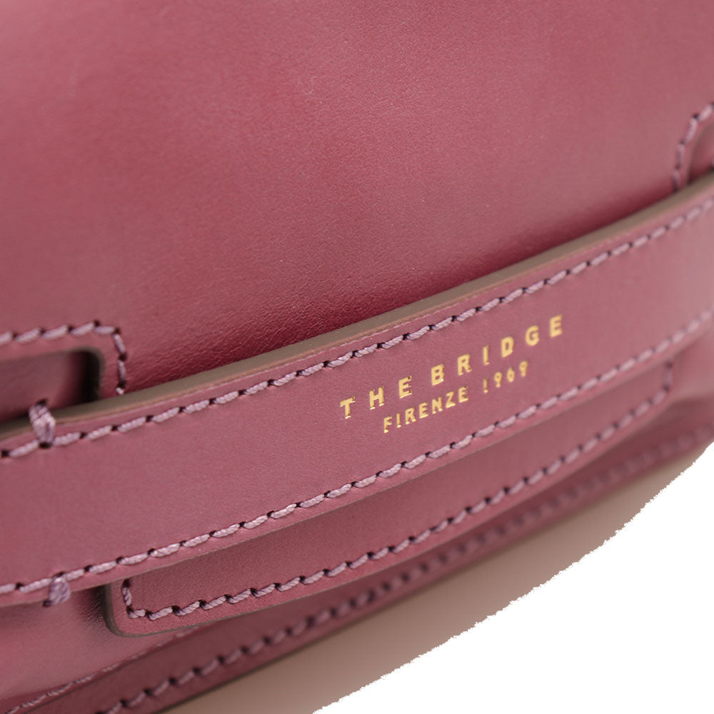 Borsa Donna Camera Case a Tracolla THE BRIDGE linea Lucrezia in Pelle color Malva
