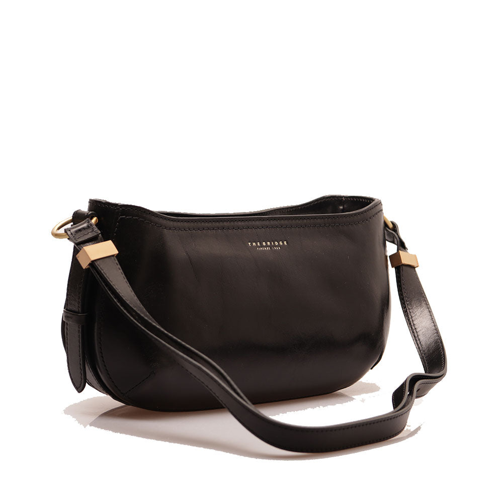Borsa Sottospalla THE BRIDGE linea Federica in Pelle Nera