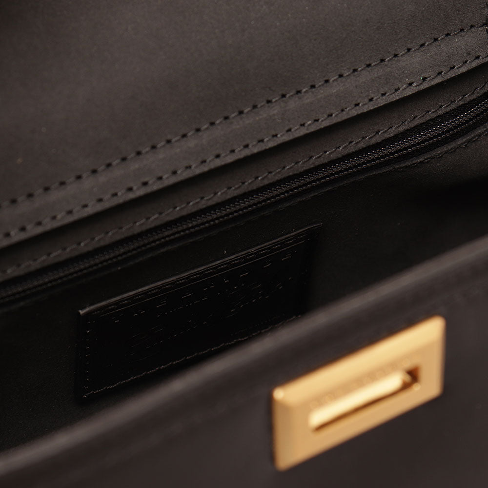 Borsa Sottospalla THE BRIDGE linea Federica in Pelle Nera