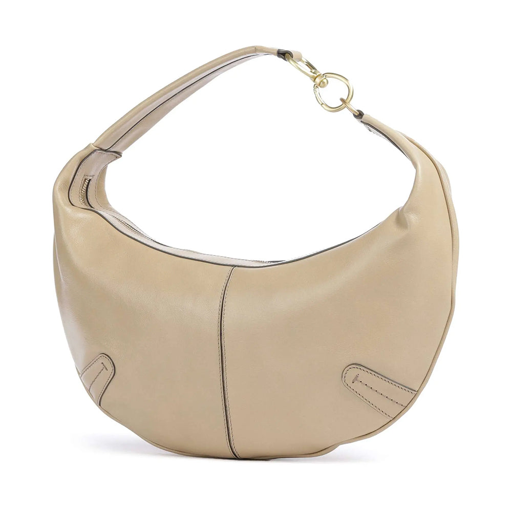 Hobo Bag Media THE BRIDGE linea Flavia in Pelle color Burro