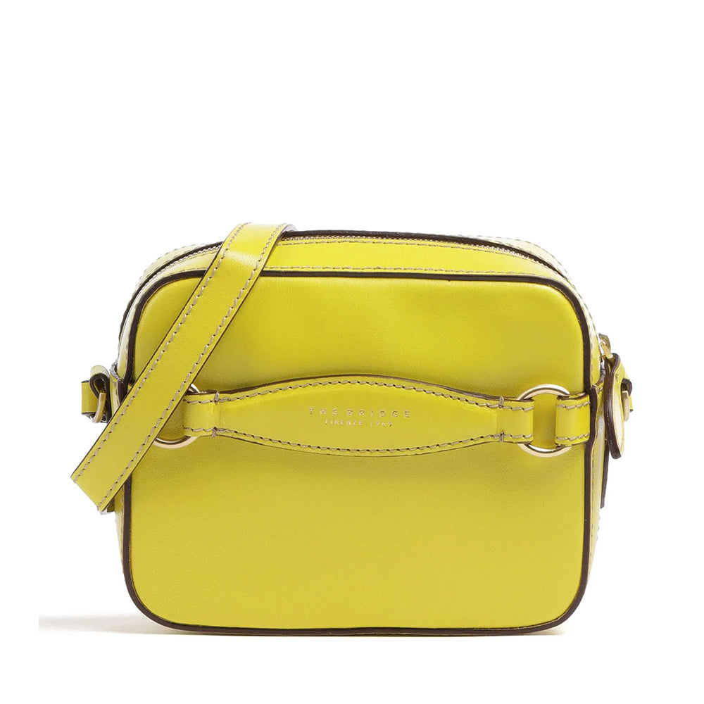 Camera Case a Tracolla THE BRIDGE linea Bettina in Pelle color Lime
