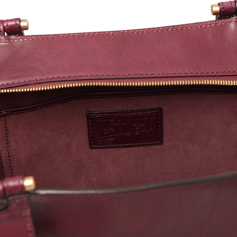 Shopping Bag Donna THE BRIDGE linea Febe in Pelle Viola