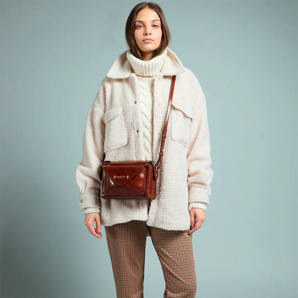 Borsa Donna a Tracolla THE BRIDGE linea Frida in Pelle Marrone