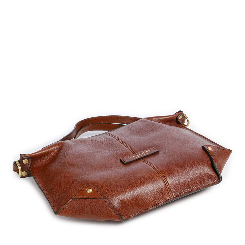 Borsa Donna a Mano THE BRIDGE linea Icons in Pelle Marrone
