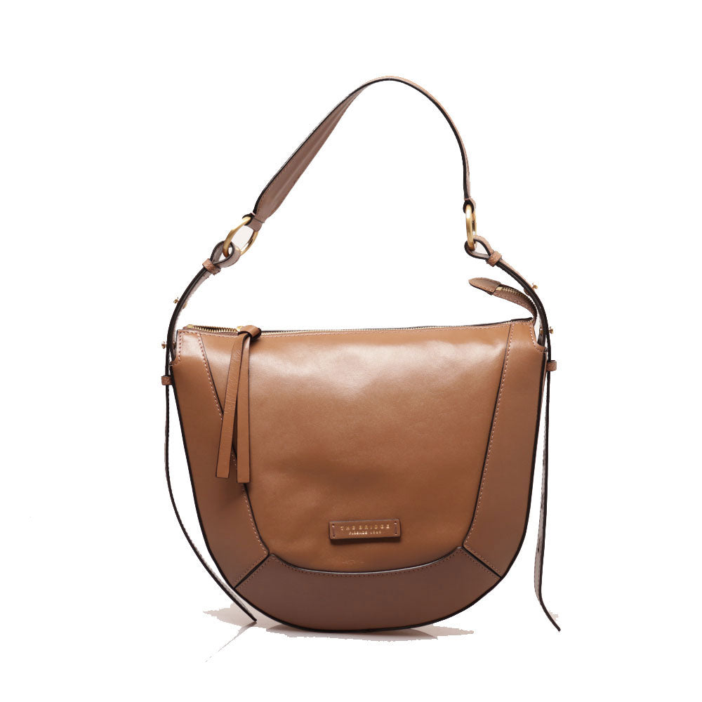 Borsa Donna a Spalla THE BRIDGE linea Fedora in Pelle Beige
