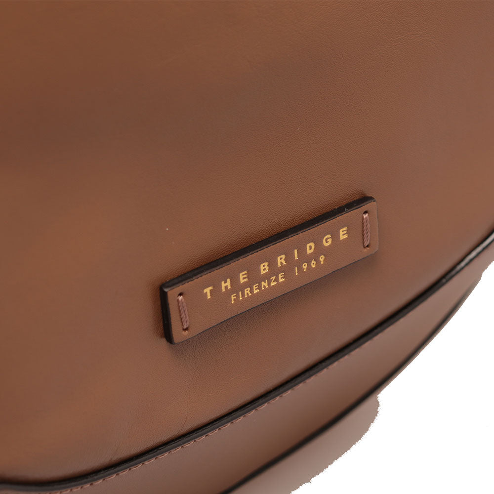 Borsa Donna a Spalla THE BRIDGE linea Fedora in Pelle Beige