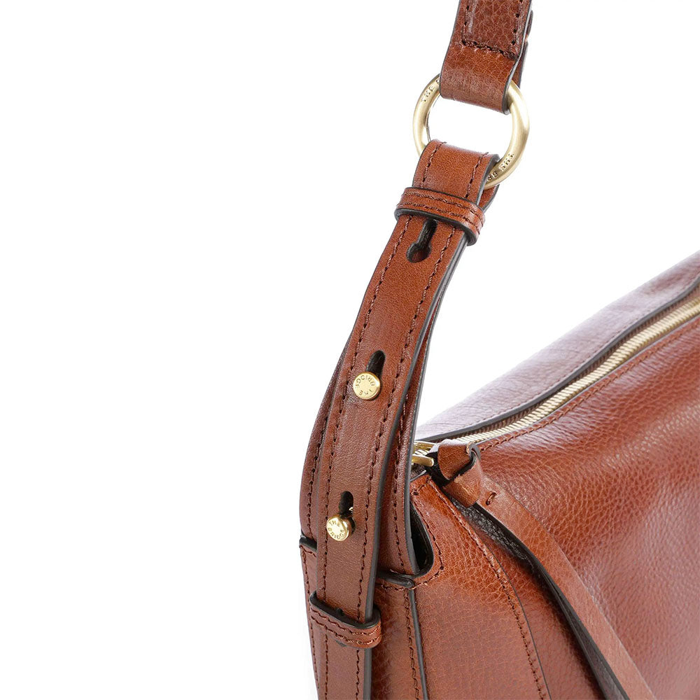 Borsa Donna a Spalla THE BRIDGE linea Fedora in Pelle Marrone