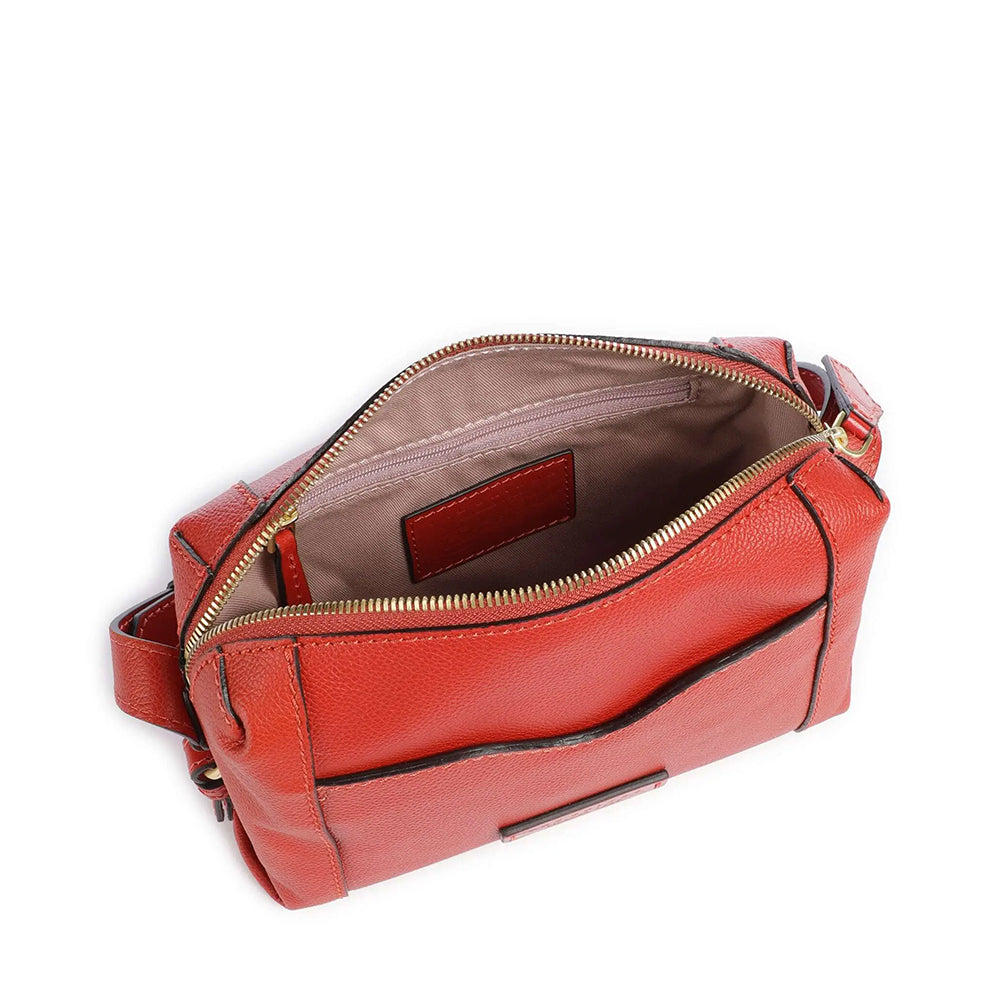 Borsa Donna a Tracolla THE BRIDGE linea Gemma in Pelle Arancio Bruciato