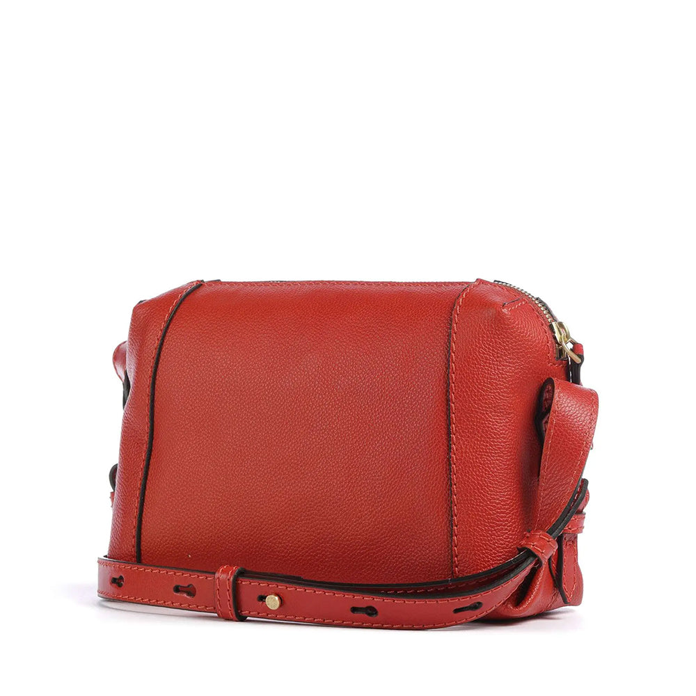 Borsa Donna a Tracolla THE BRIDGE linea Gemma in Pelle Arancio Bruciato