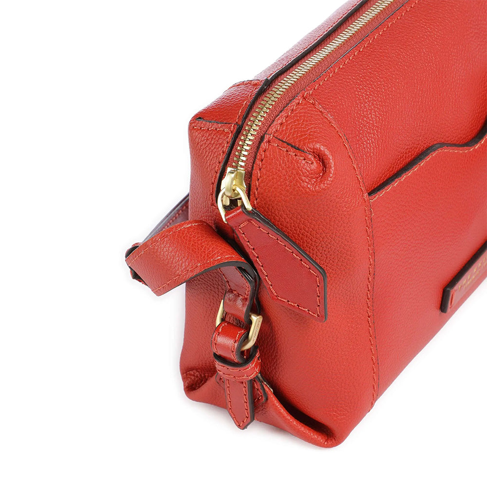 Borsa Donna a Tracolla THE BRIDGE linea Gemma in Pelle Arancio Bruciato
