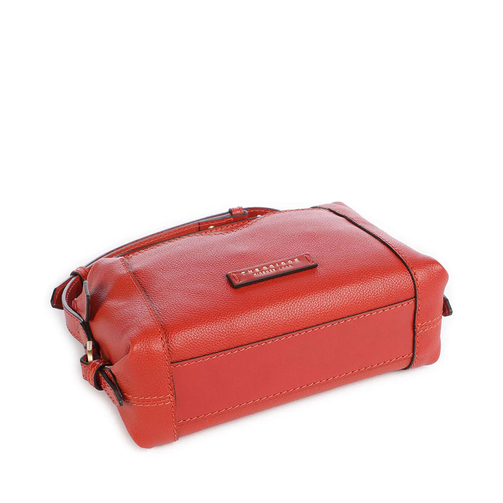Borsa Donna a Tracolla THE BRIDGE linea Gemma in Pelle Arancio Bruciato