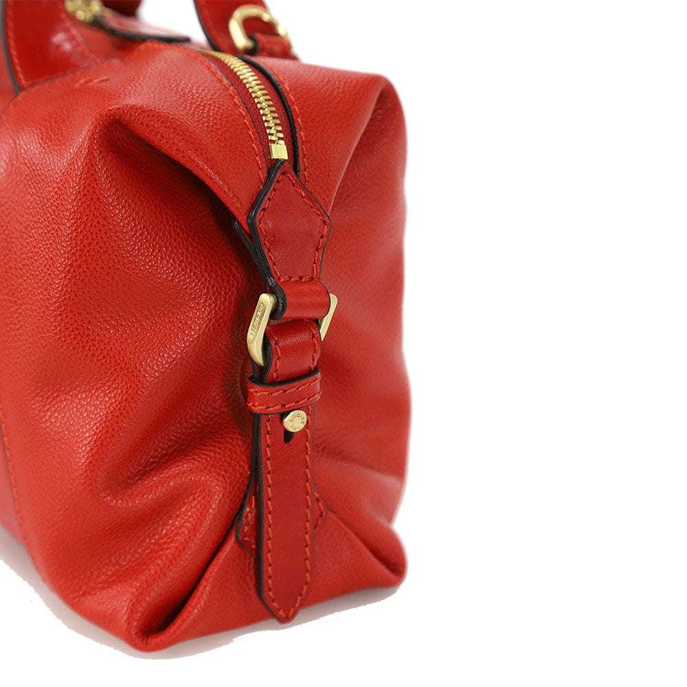 Borsa Donna a Mano con Tracolla THE BRIDGE linea Gemma in Pelle Arancio Bruciato