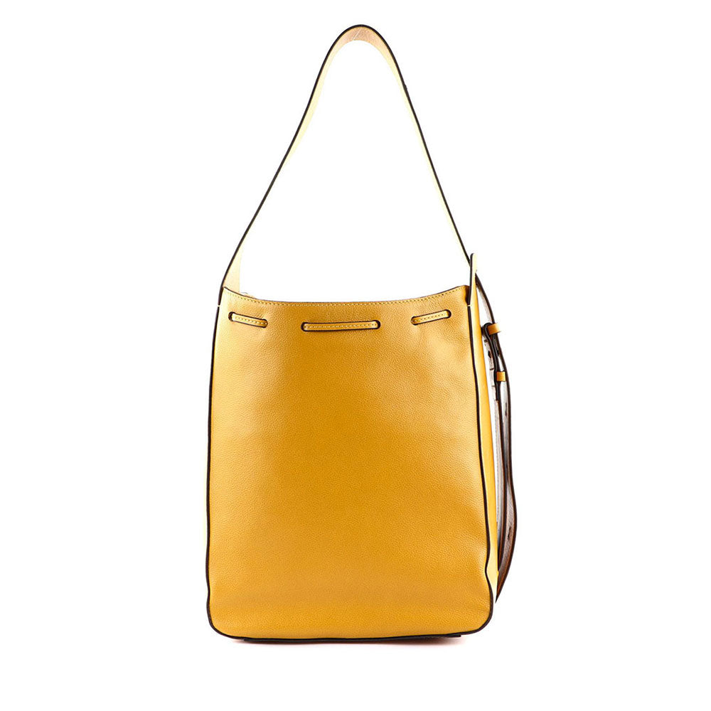 Borsa Donna Hobo THE BRIDGE linea Carlotta in Pelle Giallo Mais