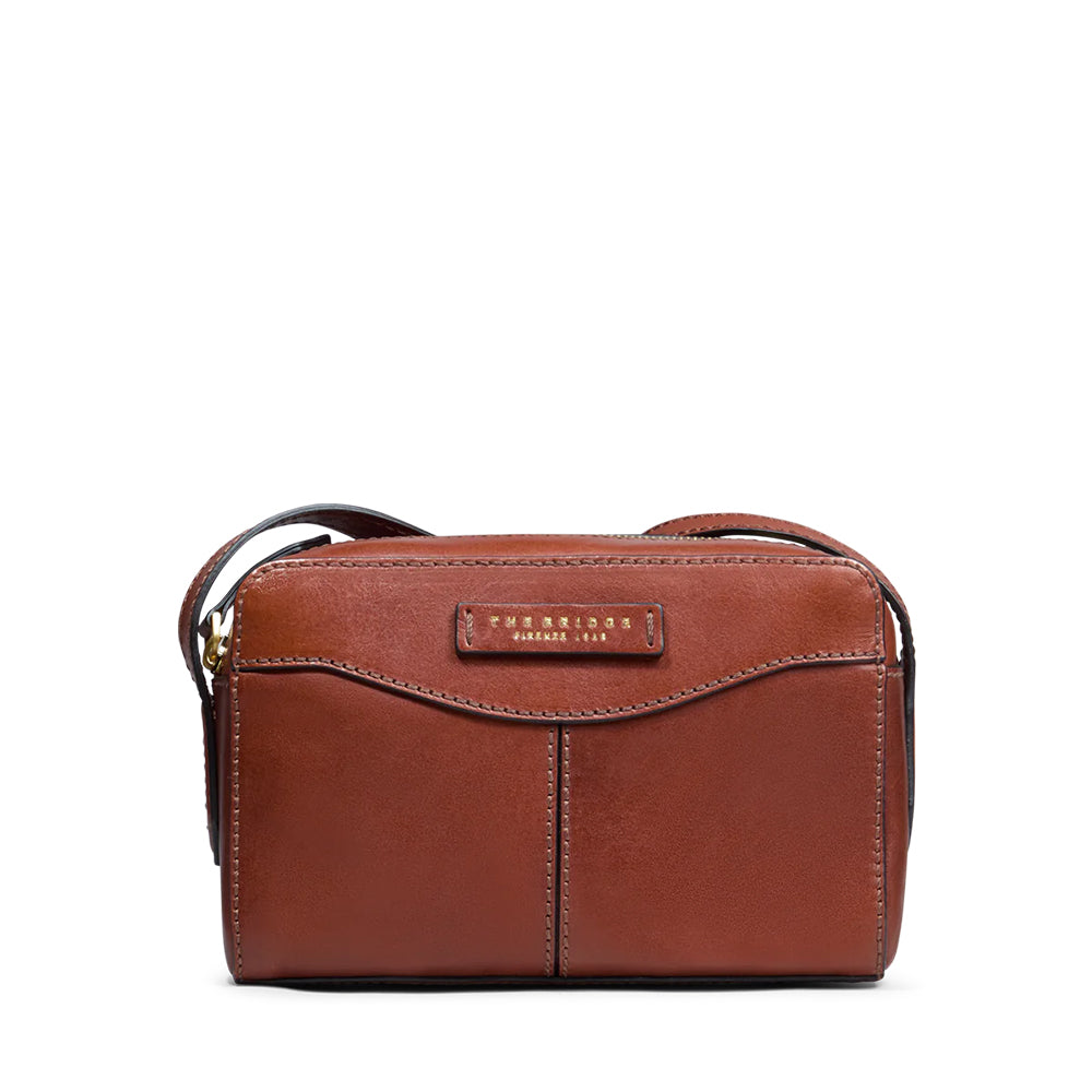 Camera Case THE BRIDGE linea Gloria in Pelle Marrone