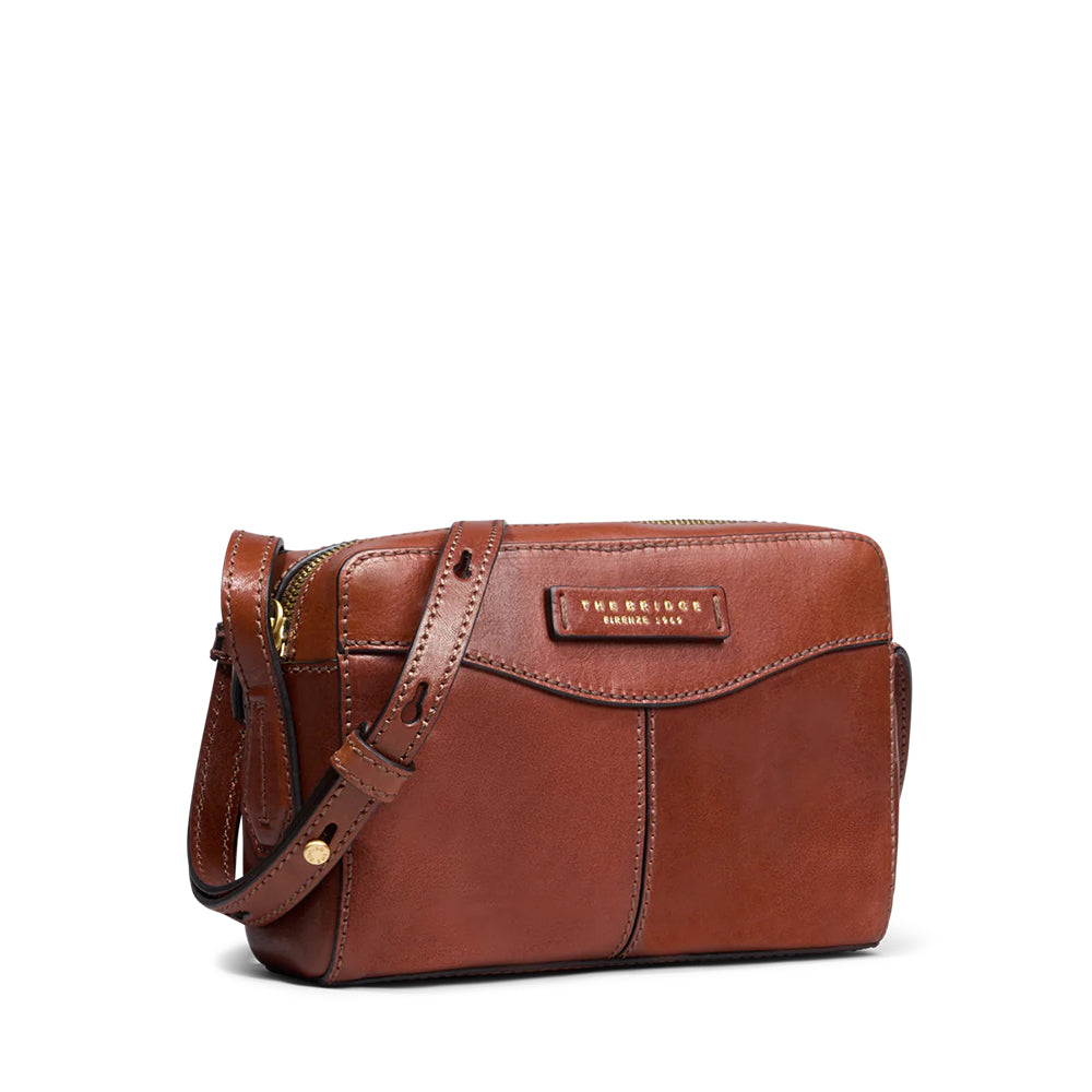 Camera Case THE BRIDGE linea Gloria in Pelle Marrone