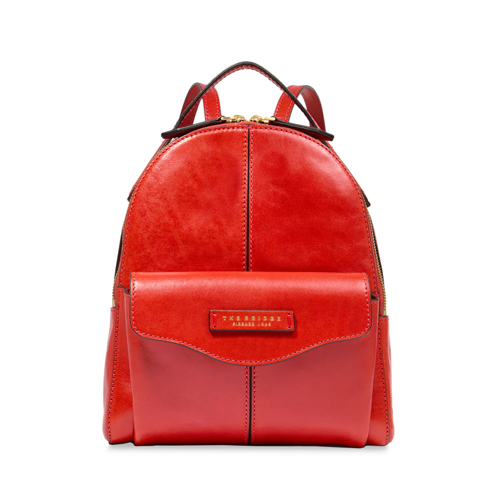 Zaino Donna THE BRIDGE linea Gloria in Pelle Arancio Bruciato