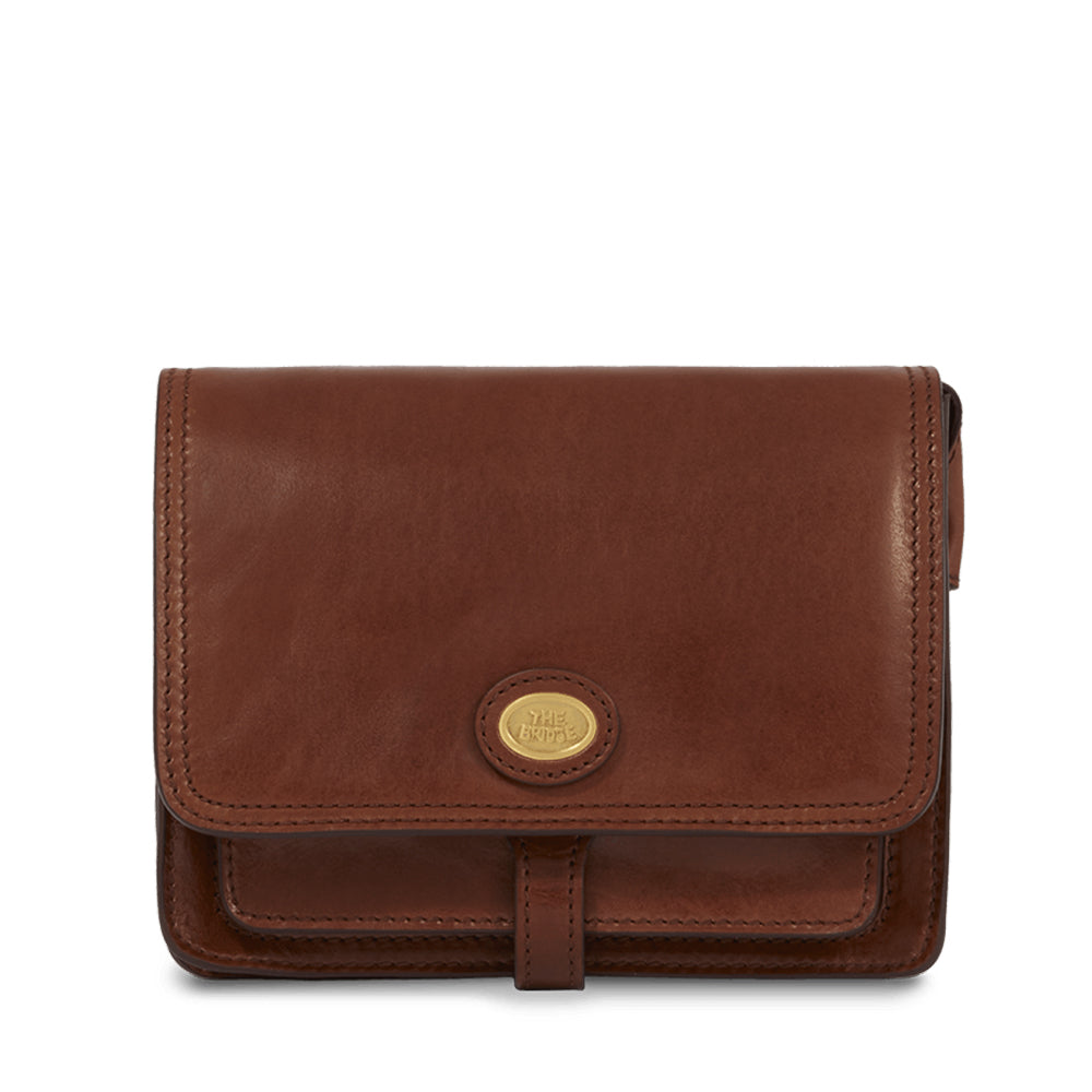 Borsa Donna con Pattina a Tracolla The Bridge in Pelle Marrone linea Story