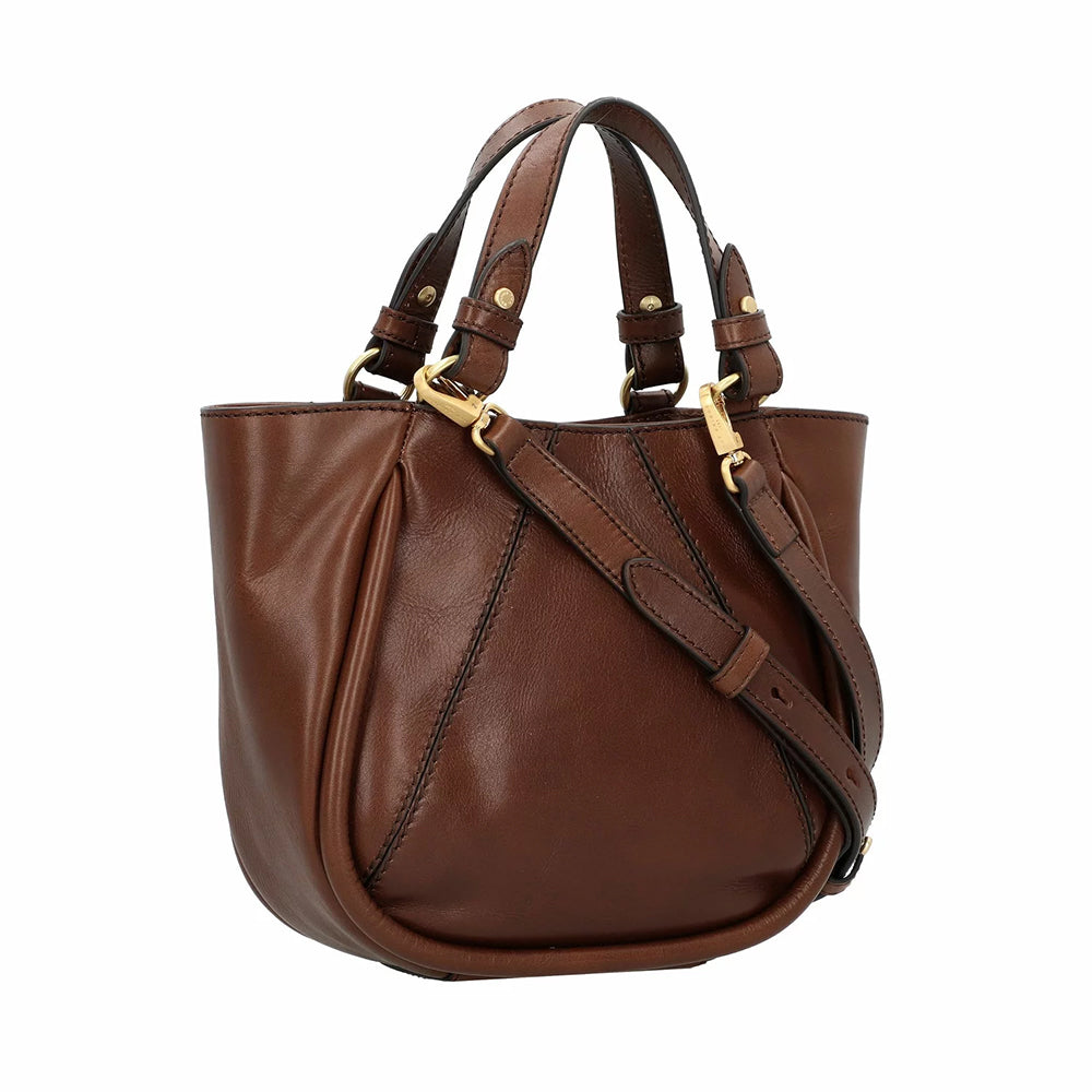 Borsa Donna a Mano con Tracolla THE BRIDGE linea Brigida in Pelle Marrone