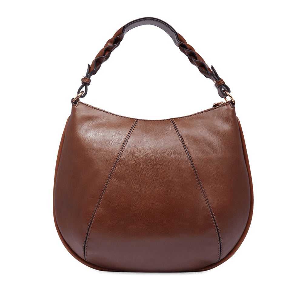 Borsa Donna Hobo con Tracolla THE BRIDGE linea Brigida in Pelle Marrone