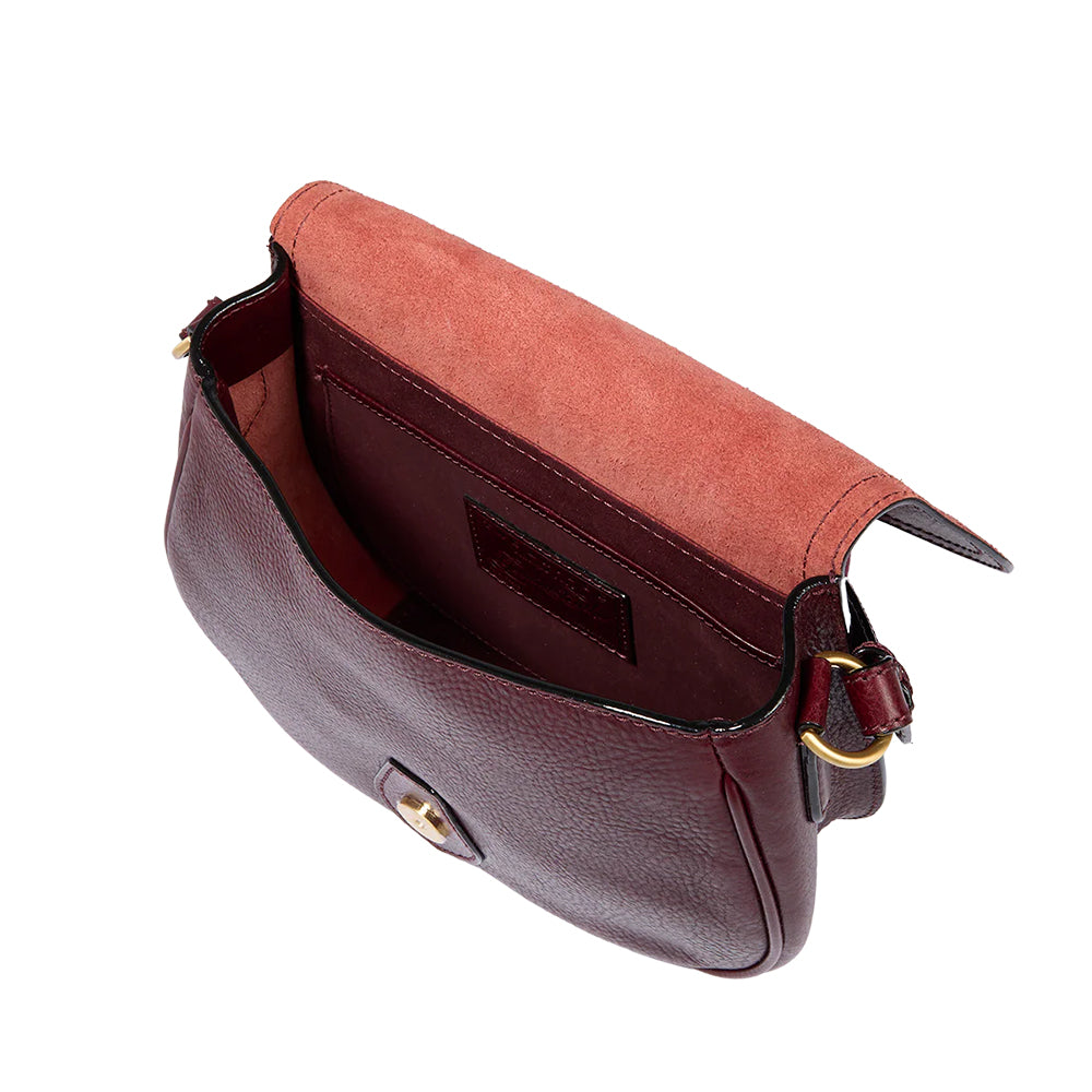 Borsa Donna a Tracolla THE BRIDGE linea Isadora in Pelle color Mosto