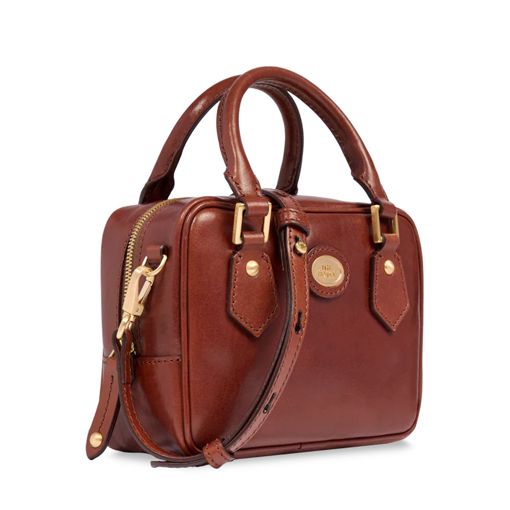Bauletto Donna Mini THE BRIDGE linea Story in Pelle Marrone