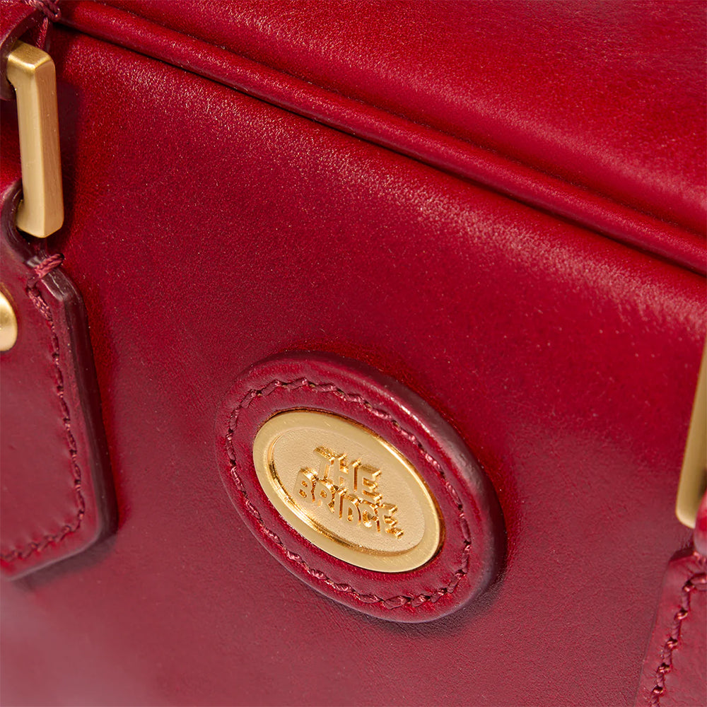 Bauletto Donna Mini THE BRIDGE linea Story in Pelle Rosso Ribes