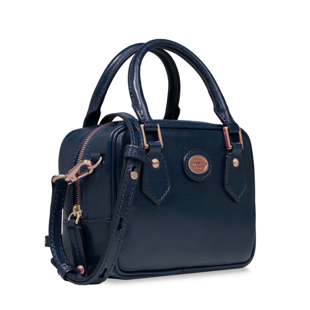 Bauletto Donna Mini THE BRIDGE linea Story in Pelle Blu Oltremare