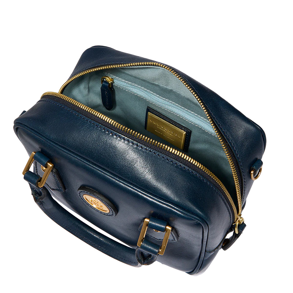 Bauletto Donna Mini THE BRIDGE linea Story in Pelle Blu Oltremare