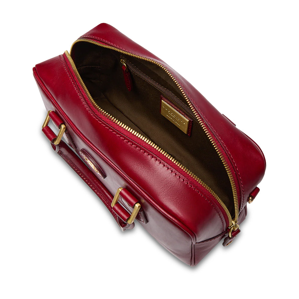 Bauletto Donna con Tracolla THE BRIDGE linea Story in Pelle Rosso Ribes