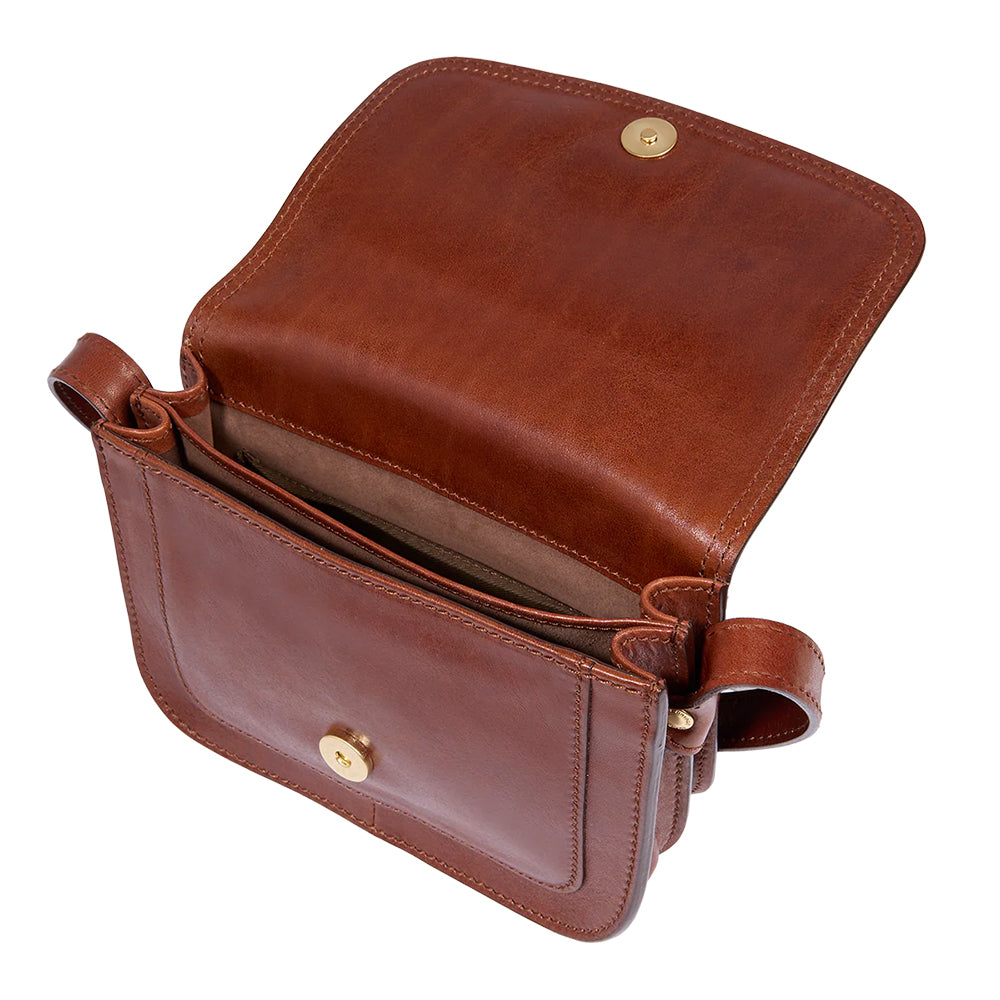 Borsa Donna a Tracolla Small THE BRIDGE linea Story in Pelle Marrone